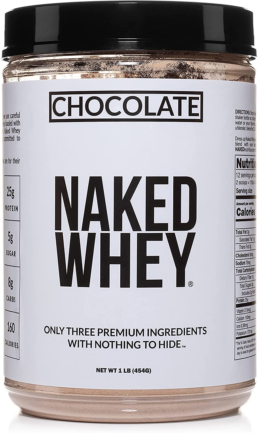 Chocolate Whey Protein Powder (1 LB) - Naked Nutrition
