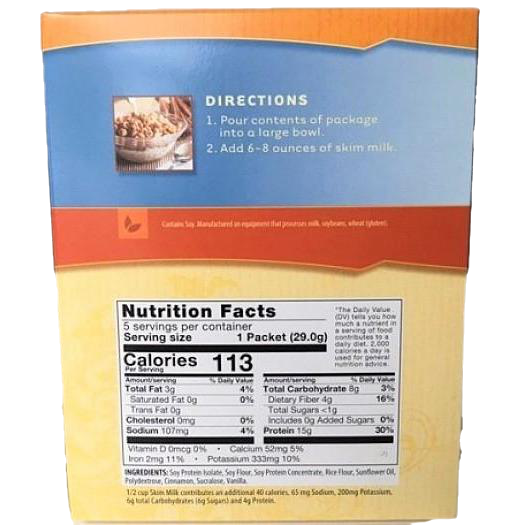 Pounds Cinnamon Cereal - 7 Packets - Pounds Transformation