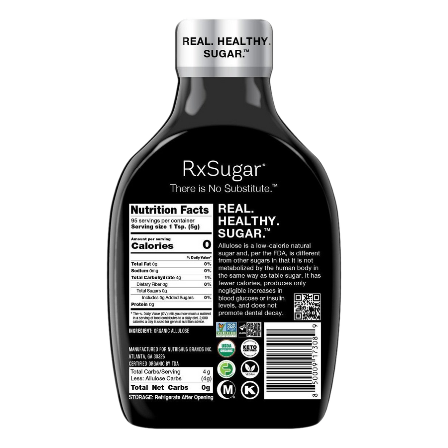 RxSugar Organic Liquid Sugar - Pounds Transformation