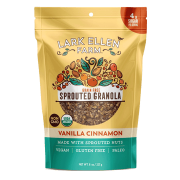 Lark Ellen Farm Organic Grain Free Granola Bites Gluten Free Vanilla Cinnamon -- 8 oz