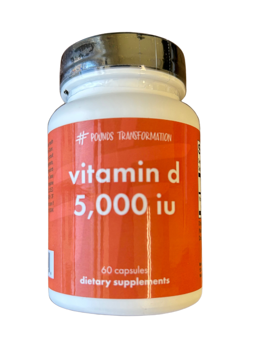 Vitamin D 5000 IU by Pounds Transformation™  - 60 Capsules