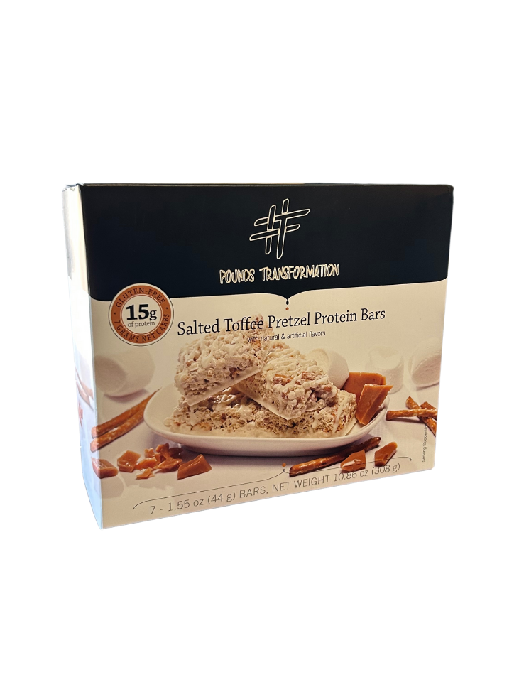 Pounds Protein Bar Very Low Carb - Salted Toffee Pretzel - 7/box