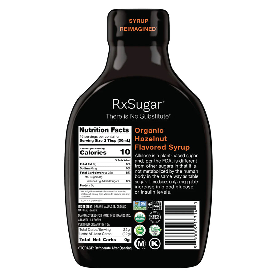 RX Hazelnut syrup