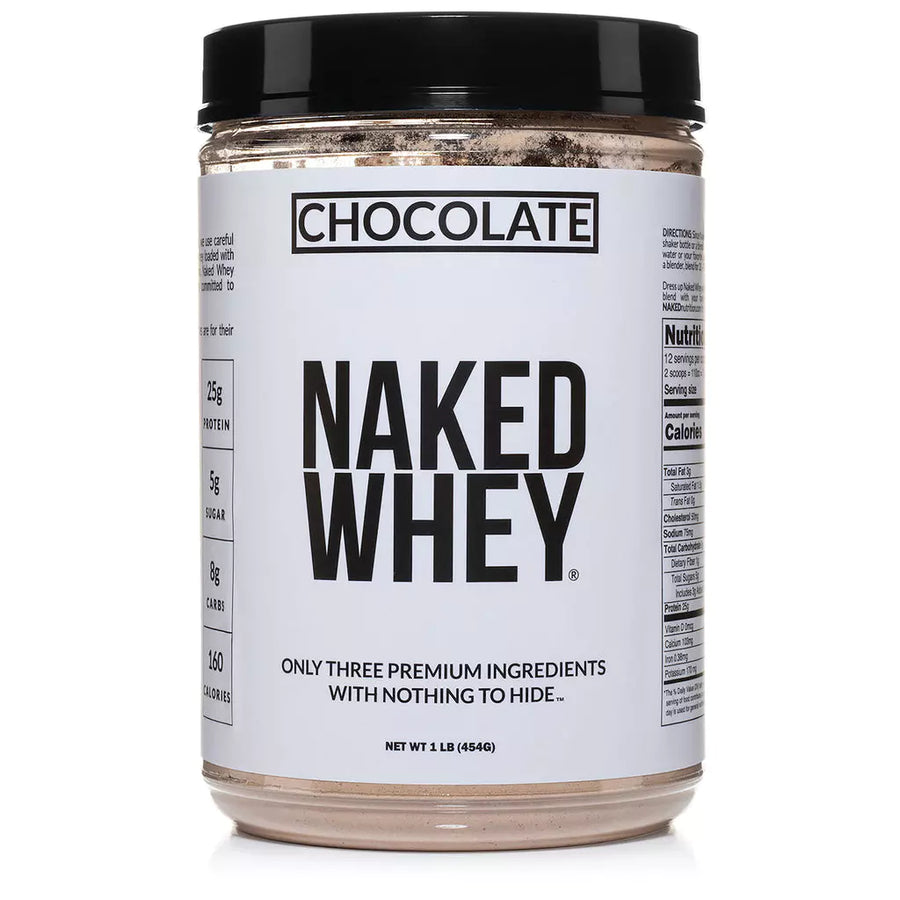 Chocolate Whey Protein Powder (1 LB) - Naked Nutrition