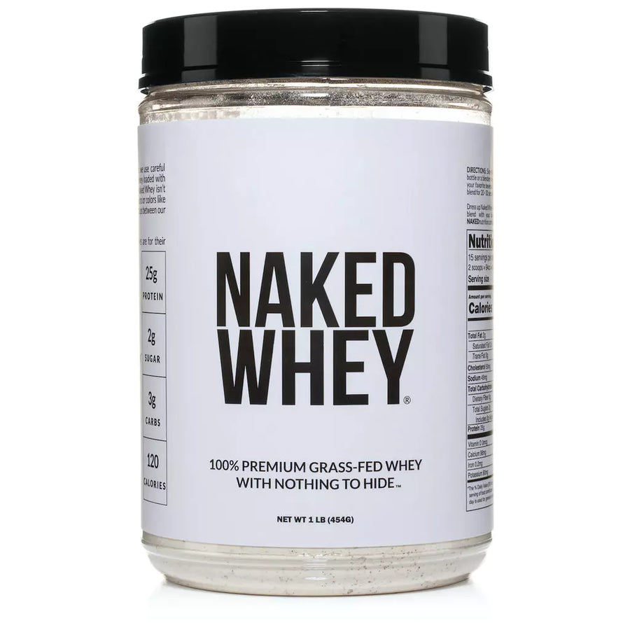 Grass Fed Whey Protein Powder (1 LB) - Naked Nutrition