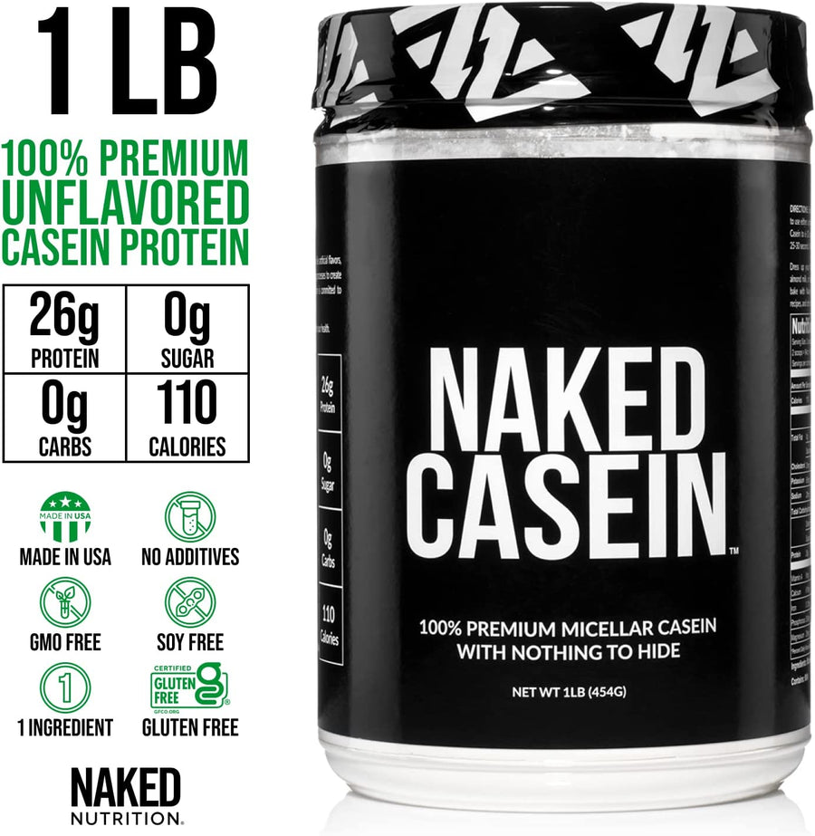 Micellar Casein Protein Powder (1 LB) - Naked Nutrition