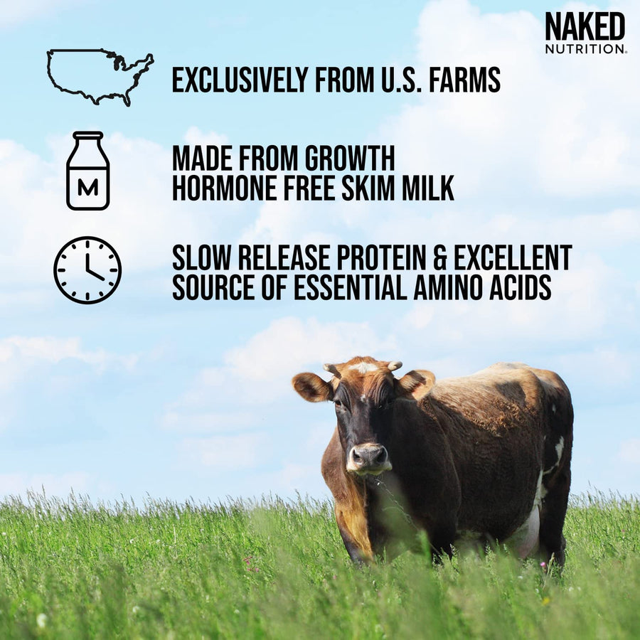 Chocolate Casein Protein Powder (5 LB) - Naked Nutrition