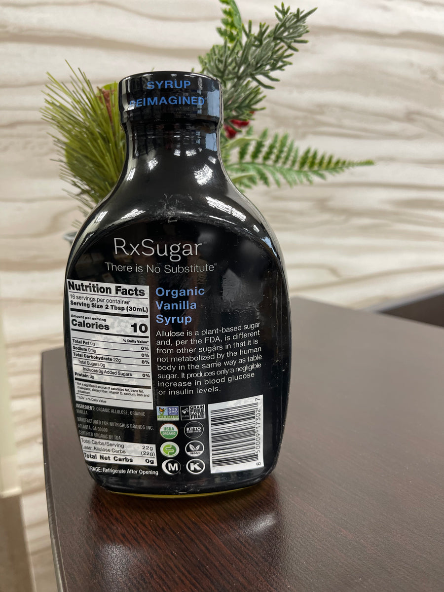 RxSugar Organic Vanilla Syrup