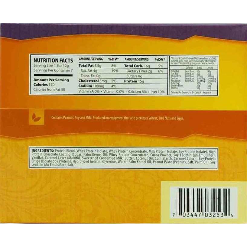 Pounds Caramel Crunch Protein Bars - 7/box - Pounds Transformation