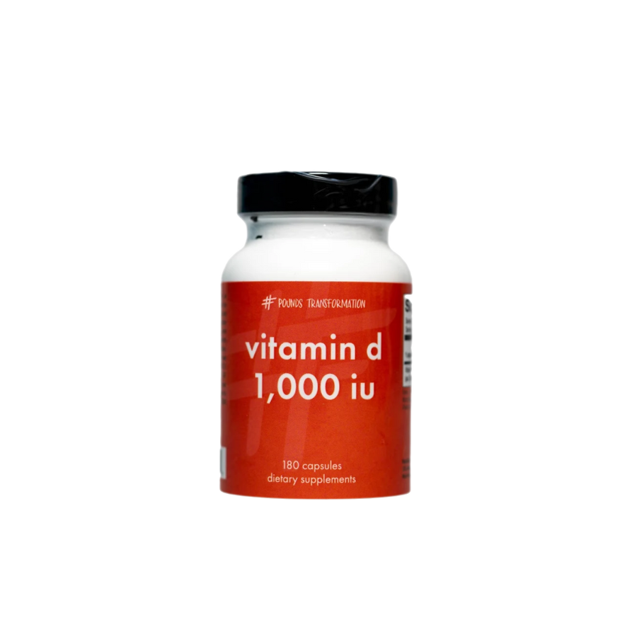 Vitamin D 1,000 IU by Pounds Transformation™  - 180 Capsules - Pounds Transformation