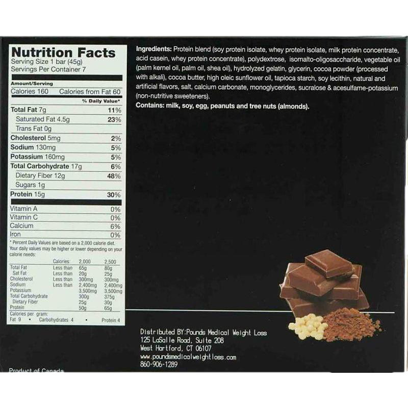 Pounds Chocolate Crisp Protein Bars - 7/box - Pounds Transformation